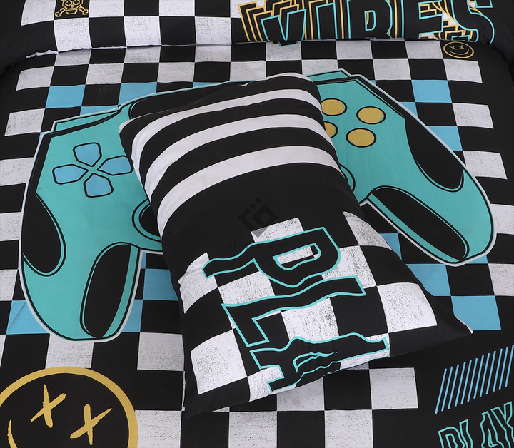 PLAY PAUSE-KIDS BEDSHEET SET